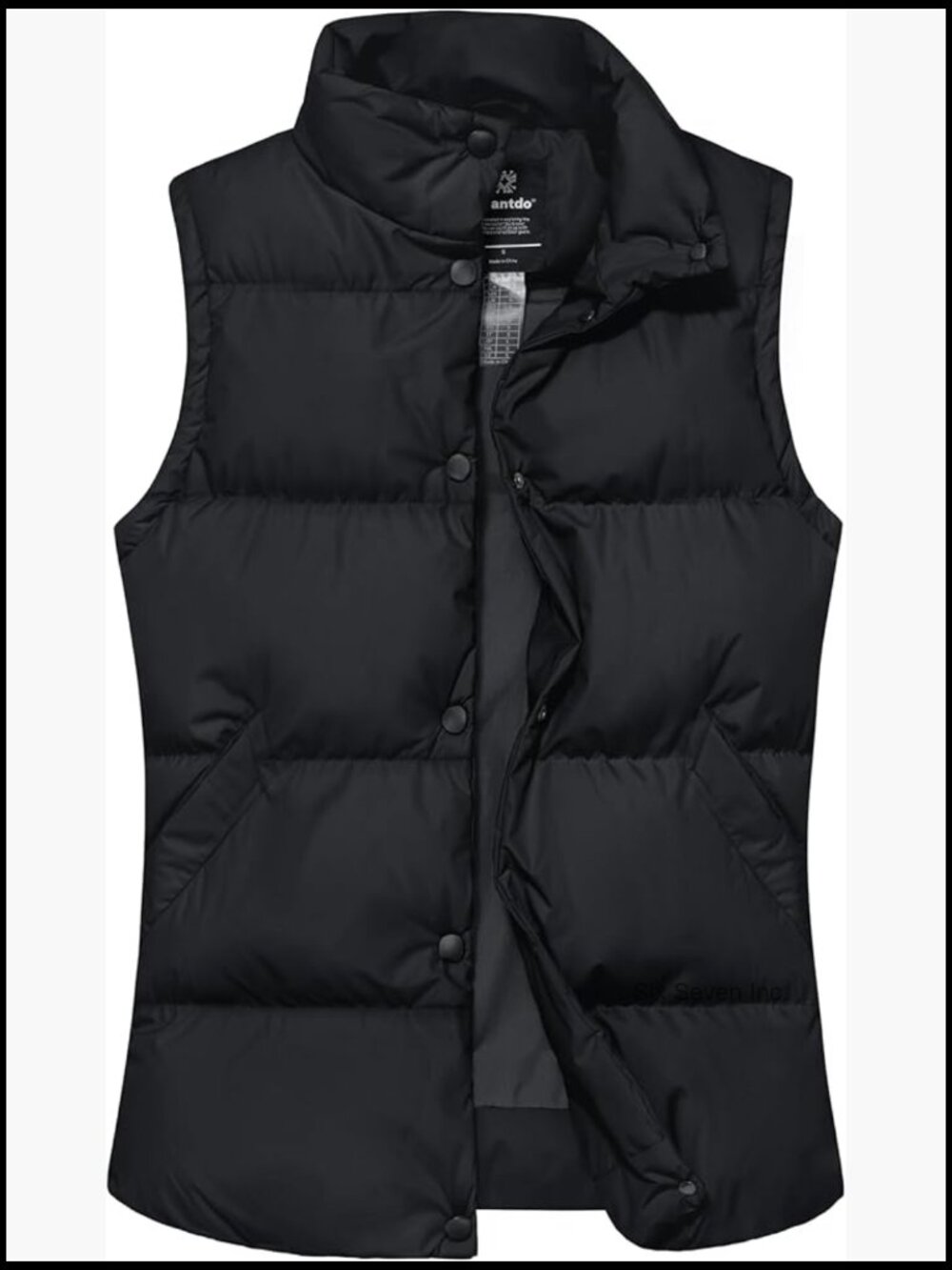 Women's Puffer Vest Thicken Winter Outerwear Warm Puffy Vest Sleeveless